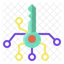 Digital Key Digital Security Bitcoin Icon