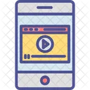 Digitales Kino Filmemachen Mobiles Video Icon