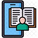 Digital Learning Smartphone Book Icon