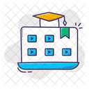 Digital Learning Video Resources Educational Technology Icon