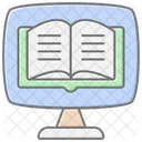 Digital Libraries Lineal Color Icon Icon