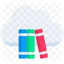 Digital Library Cloud Library Online Library Icon