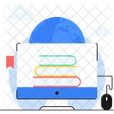 Digital Library Online Library Icon