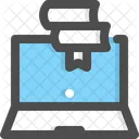 Digital Library Library Book Icon