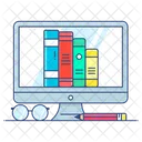 Digital Library Digital Books Online Library Icon
