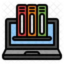 Digital Library Online Education Elearning Icon