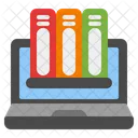 Digital Library Online Education Elearning Icon