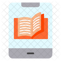 Digital Library Icon - Download in Flat Style