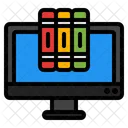 Digital Library E Learning Ebook Icon