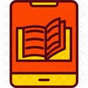 Digital Library Ebook Elearning Icon