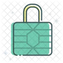 Digital Lock Blockchain Cryptocurrency Icon