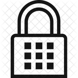 디지털 자물쇠  아이콘