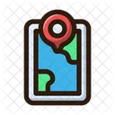 Digital Map Map Direction Icon