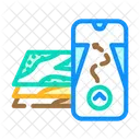Digital Map  Icon