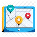 Digital Map  Icon