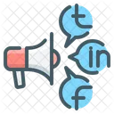 Social Media Marketing Promotion Icon