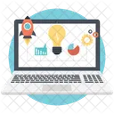Digital Marketing Online Icon