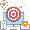 Onscreen Marketing Display Publicity Display Marketing Icon