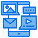 Mobile Online Mail Icon