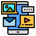 Mobile Online Mail Icon