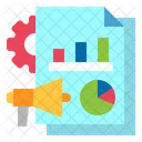 Digital Marketing Graph  Icon