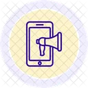 Digital Marketing Black Outline Icon Icon