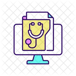 Digital medical records  Icon