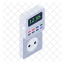 Electric Meter Digital Meter Electricity Supply System Icon
