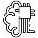 Digital Mind Digital Brain Electronic Brain Icon