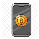 Cartoon Phone With A Dollar Icon