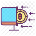 Bitcoin Computer Digital Money Computer Icon