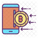 Mobile Bitcoin Online Digital Money Crypto Icon