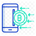 Mobile Bitcoin Online Digital Money Crypto Icon