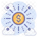 Digital Money Cryptocurrency Bitcoin Icon