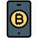 Digital Money Bitcoin Smartphone Icon