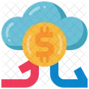 Digital Money Cryptocurrency Cloud Icon