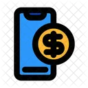 Digital Money Payment Smartphone Icon