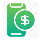 Digital Money Payment Smartphone Icon