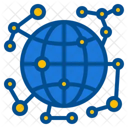 Digital Network  Icon
