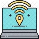 Digital Nomad Hub Laptop Wifi Icon