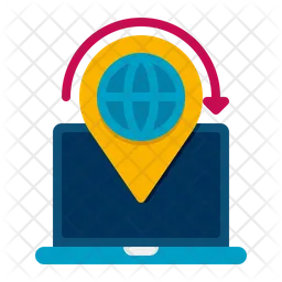 Digital Nomading  Icon