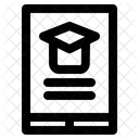 Digitales Bildungswesen Symbol