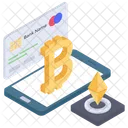 Digital Payment Online Banking Bitcoin Payment Icon