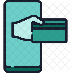 Digital Payment Icon - Download in Colored Outline Style