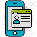 Digital Profile Mobile Icon
