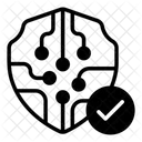 Digital Security Cybersecurity Cyber Protection Icon