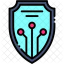 Digital Security Shield Protection Icon