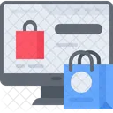 Digital Shopping Shopping Website Online Shopping Icon