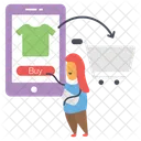 Digital Shopping Online Shopping Internet Shopping Icon