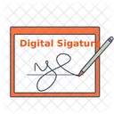 Digital Sign  Icon